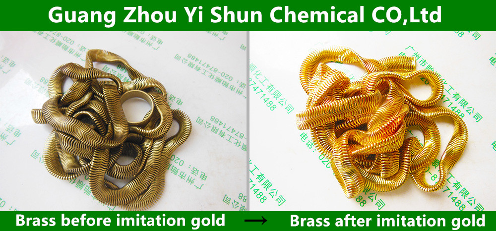 Chromium coating chemical imitation gold agent��Chrome-plated surface imitation gold �� Metal imitation gold agent ��Chrome plating special chemical imitation gold agent