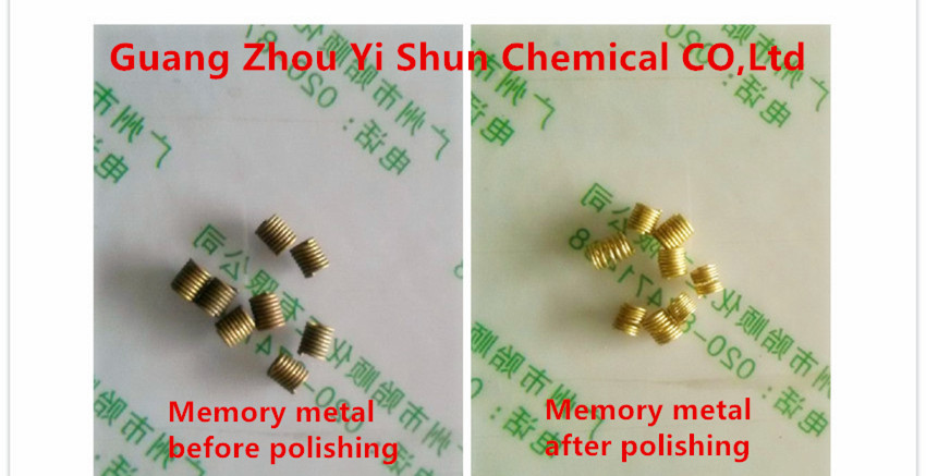 Aluminum Brass(memory metal) chemical Polishing Agent,Memory Metal Polishing Agent,Memory Metal Brightening Agent