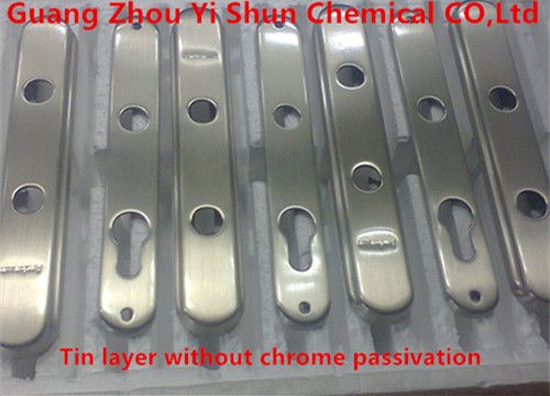 Chromium-free passivation liquid for tin layer, tin layer antioxidant , tin layer passivation fluid, high quality non-chrome passivation liquid , metal surface passivation agent , Tin layer anti-oxidation